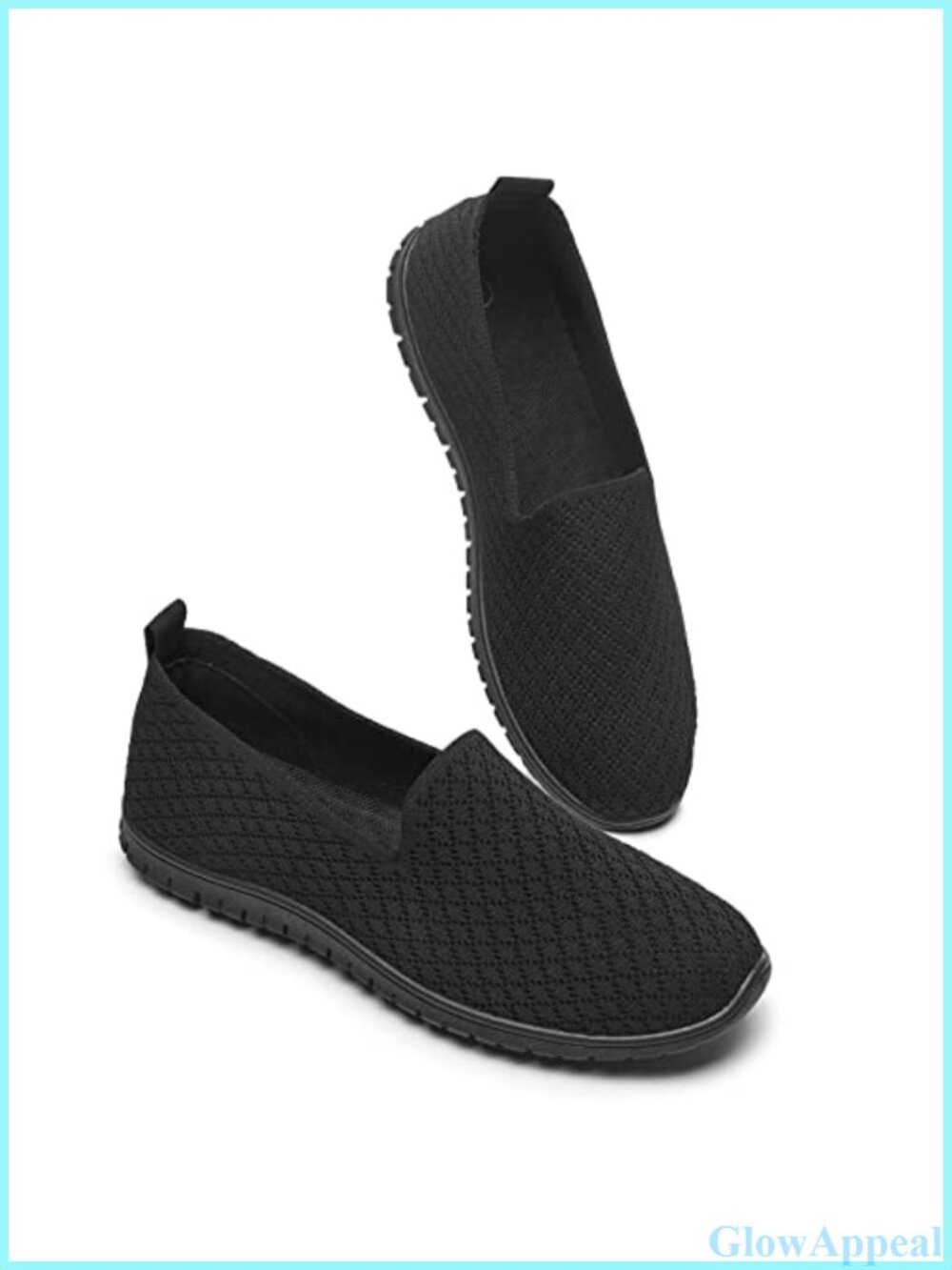 Women's Mesh Flats Breathable Slip On Comfortable Walking Shoes